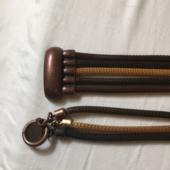 ERICA ZAP TRI STRAND NECKLACE AND BRACELET SET - Picture 5 of 7